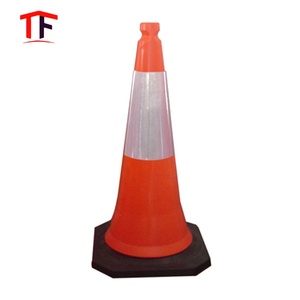 Top Safe 28 "Oranje Parkeerveiligheid Verkeerswaarschuwing Plastic Pvc Kegel Voor Verkeer - Product Image 4