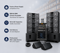 Speaker Line Array Ganda 12 Inch 1000W RMS Daya Tinggi, Sistem Speaker Audio Profesional untuk Konser