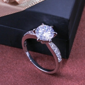 <span class=keywords><strong>Bague</strong></span> <span class=keywords><strong>solitaire</strong></span> 3 couleurs Bijou cz <span class=keywords><strong>Fine</strong></span> Wedding Band Rings for women Bridal Engagement Party Jewelry - Product Image 3