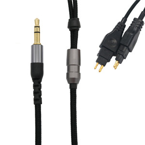 Headphone Cable For Hd414 Hd650 Hd600 Hd580 Hd25 With Mic And Volume <b>Control</b> 120cm Nylon Tpe <b>Wire</b> - Product Image 5