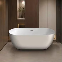 Baignoire de massage autoportante en acrylique de style japonais, bain de glace thermostatique SPA