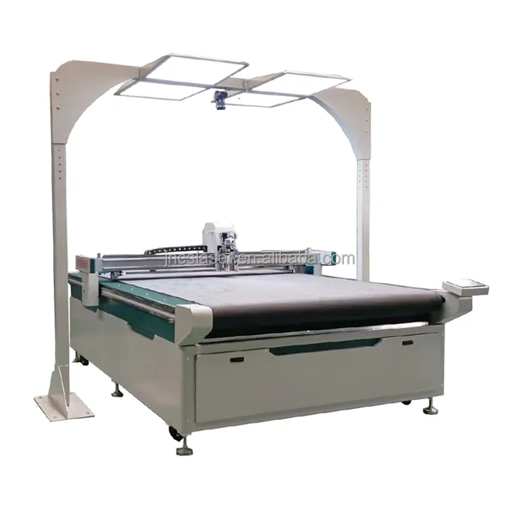 textile cutting table automatic round knife canvas fabric cloth cutting plotter machine
