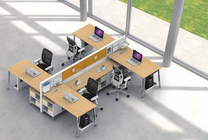 Customized Modern <strong>Office</strong> Furniture 2 4 6 8 Person Seater <strong>Office</strong> <strong>Cubicle</strong> Partition Workstation <strong>Desk</strong> Table in <strong>Office</strong> <strong>Desk</strong> - Product Image 3