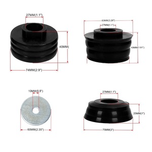 บูชชิ่ง KF04060BK สำหรับฟอร์ด F250 F350 2008-16 โพลียูรีเทนชิ้นส่วนยึดสีดำสีแดงสีเงินใหม่ทดแทน - Product Image 1