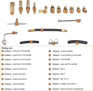 TU-114 Kraftstoffe in spritz pumpe Manometer Tester Kit Automotive Diesel <span class=keywords><strong>Fuel</strong></span> Inj ector Druck prüfer - Product Image 4