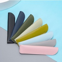 Pochette de rangement en cuir PU moderne avec logo personnalisé, sac cadeau portable multifonctionnel pour fournitures de bureau et scolaires, vente en gros