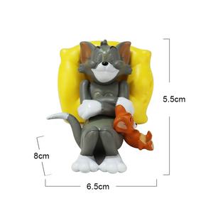 High Quality PVC Plastic Material <strong>Cat</strong> and Mouse Cartoon Figure Famous Home Decoration and Gift for Kids Economically Priced - Product Image 2