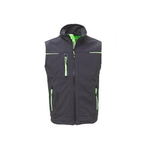 Chaleco Gris Asfalto/Verde del Universo, Chaqueta de Trabajo, Softshell, EAN 8033546445419, de Verano, para Hombre y Mujer - Product Image 2