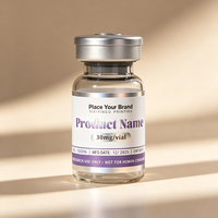 Étiquettes adhésives en PP texturé argenté, résistantes à la chaleur, forte adhérence, logo personnalisé disponible, autocollants haute viscosité 3ml/10ml/30ml