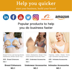 En venta Formas de senos de algodón Sujetador de senos Almohadilla de inserción Mastectomía Soporte de cáncer de mama Esponja Prótesis de senos para mujeres Sujetador - Product Image 4