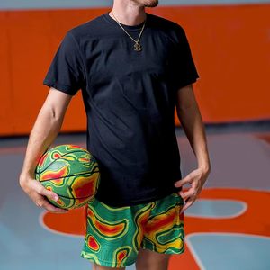 กางเกงบาสเก็ตบอลลายกราฟิกสำหรับผู้ชาย แห้งเร็ว มีเชือกผูกเอว สวมใส่สบาย เหมาะสำหรับออกกำลังกาย วิ่ง หรือใส่ลำลอง สไตล์สตรีทแวร์ ดีไซน์เนอร์ - Product Image 5