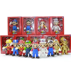 10 Met Kleurendozen Pvc Plastic Bros Speelgoed Figuur