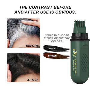 Lápiz de tinte <span class=keywords><strong>para</strong></span> el cabello desechable, tinte orgánico de acción rápida, coloración instantánea y saludable <span class=keywords><strong>para</strong></span> barba, bigote y patillas de hombre - Product Image 3