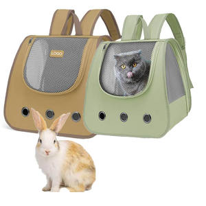 Bolsa de transporte transpirable para gatos y cachorros, bolsa portátil de viaje para gatos, bolsa con cremallera para perros, bolsa de viaje transparente para gatos, bolsa para mascotas - Product Image 1