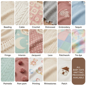 Pull en tricot épais Pinuotu pour bébé, barboteuse pour nouveau-né, vêtements d'hiver, tricot, vêtements pour tout-petits, garçon et fille, coton, 0-24 <span class=keywords><strong>mois</strong></span> - Product Image 2