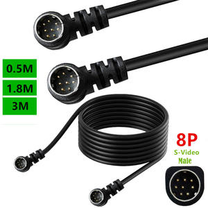 8PIN S Terminal Mini Din8 Core Audio and Video Line S-Video Set-Top Box Scanner Surveillance Consumer Electronics - Product Image 3