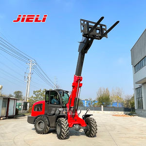 Construcción Farm Mini Frontlader Teleskoplader Radlader Telehandler Telescópico Cargador de ruedas de 2,5 toneladas para la venta - Product Image 3