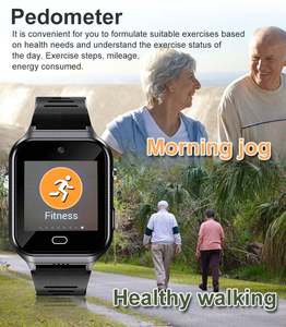 Đồng hồ thông minh 4G người cao tuổi với SOS khẩn cấp cuộc gọi hai chiều nhiệt độ BP ứng dụng theo dõi miễn phí Vòng đeo tay sức khỏe tiên tiến gs17 - Product Image 4