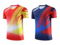 Jersey Bulu Tangkis Custom Cetak Gradien Laser, Menyerap Keringat, Bernapas, Sentuhan Lembut, Seragam Latihan Tim, Logo Custom, Pesanan Grosir