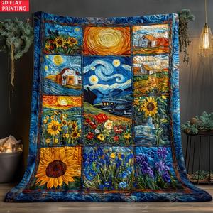 Couverture en flanelle Forêt Fantastique, Plaid Doux et Chaud pour Voyage, Camping, Impression Personnalisée OEM ODM YH-MT- - Product Image 6