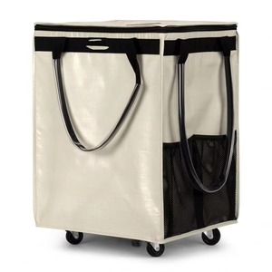Factory Direct Sales Portable Thickened Shopping <b>Bag</b> with Wheels <b>Folding</b> Duffel <b>Bag</b> Trolley Large Capacity Storage <b>Bag</b> - Product Image 1
