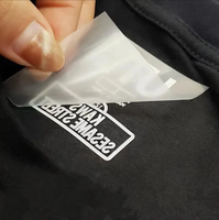 Étiquette personnalisée avec logo imprimé pour le soin du cou, étiquette DTF à transfert thermique, étiquette de marque thermocollante pour vêtements