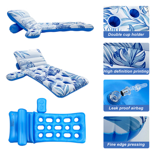 Bán Buôn <span class=keywords><strong>2025</strong></span> New Hồ Bơi Nổi Võng Bơm Hơi Nổi Mat Nổi Hồ Bơi Khay Với Uống Chủ - Product Image 5