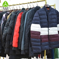 Pacas de Ropa Usada de Marca de Fábrica de Chaquetas de EE. UU. de Segunda Mano