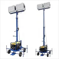 Led Outdoor Led 1000w LED Light Tower Outdoor Repair Working Light Diesel Generator Powered Convenient Using Portable Mobile Lighting Towers