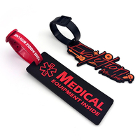 Étiquette de bagage personnalisée en PVC souple, étiquette de nom en caoutchouc, carte en papier, sangle en silicone avec boucle, étiquette de bagage de voyage, cadeau promotionnel d'entreprise