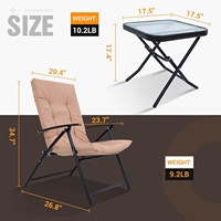 Ensemble de salon de jardin, table à manger, fauteuil, meubles de patio de plage, ensemble de table et de chaises d'extérieur