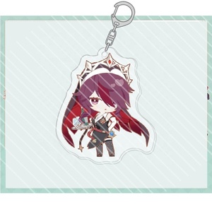 Llaveros de acrílico mini chibi de Genshin Impact: Yae <span class=keywords><strong>Miko</strong></span>, <span class=keywords><strong>Kokomi</strong></span>, Yoimiya, Thoma - Product Image 3