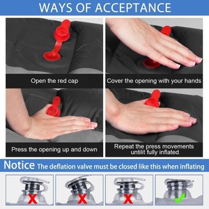 Colchoneta de Camping Ligera e Inflable de Aire Ultraligera e Impermeable de PVC, Almohadilla para Dormir Autoinflable para Senderismo y Picnic - Product Image 5