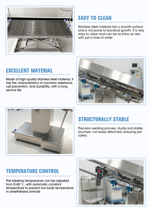 Mesa de Operaciones Eléctrica Veterinaria con Elevador de Tijera y Bandeja de Instrumentos Integrada para Cirugía Animal - Product Image 6