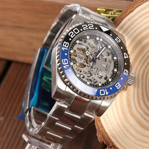Minutetime <span class=keywords><strong>Seiko</strong></span>, montre à quartz en acier inoxydable, 40 mm, cadran entièrement creux, verre saphir, étanche 10 BAR, sport, plongée, boîtier transparent - Product Image 3