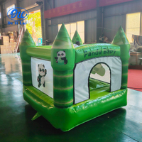 Château rebondissant gonflable de panda de dessin animé personnalisé en usine, toboggan gonflable pour enfants, château de trampoline pour enfants