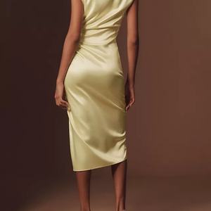 Robe d'été décontractée pour femme, coupe trapèze, en coton de luxe, style élégant et mondain, idéale pour les soirées. - Product Image 2