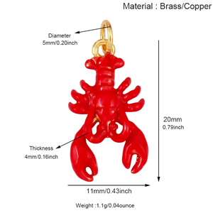 <span class=keywords><strong>Ciondolo</strong></span> con <span class=keywords><strong>ciondolo</strong></span> con animale oceanico per collana, gusci di aragosta alla moda stelle marine in stile gioielli che trovano componenti forniture R07 - Product Image 4