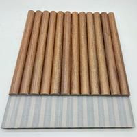 Vente directe d'usine de panneaux muraux en MDF cannelés en placage de chêne blanc naturel super flexible, en promotion