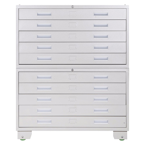 Metal A1 Paper Drawing Flat File Cabinet Map Filing Storage Steel Drawer Cabinets office filing cabinet