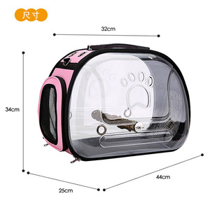 Baolujie Transparent Pet <b>Backpack</b> For Parrots Bird Carrier <b>Small</b> Size Breathable Mesh Fashion Travel Bag - Product Image 2