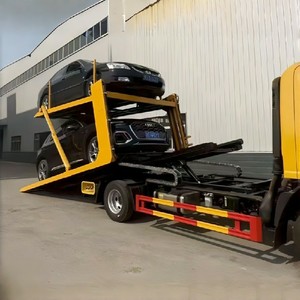 Factory Price Double Deck 2 Car Hauling <b>Flatbed</b> Transport Delivery <b>Truck</b> 4x2 Car Carrier Transport <b>Truck</b> - Product Image 4