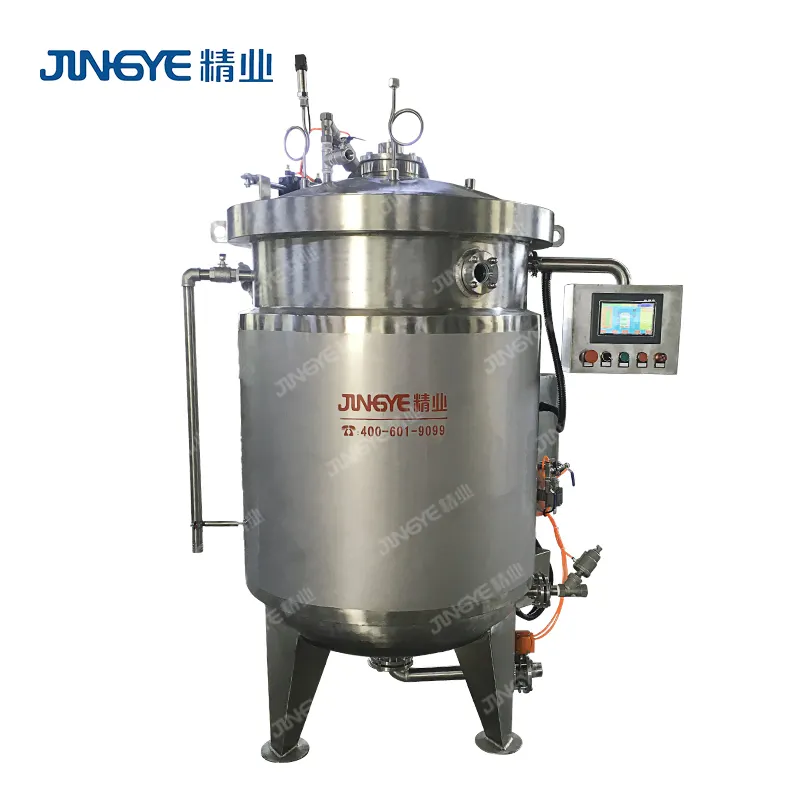 Industrial Lentil Pressure Cooker Vertical Steam Broth Pressure Kettle For Food Aseptic Processing