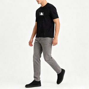 T-shirt de sport pour homme personnalisé de haute qualité, extensible, anti-transpiration, coupe classique, impression sérigraphique, tissu tri-mélange - Product Image 4