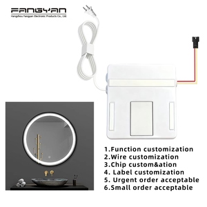 Interruptor de Sensor Táctil Capacitivo Inteligente para Espejo LED de un Solo Color, Atenuación Inteligente, Inducción, AC110V 220V DC12V 2A 24W IP44 - Product Image 4