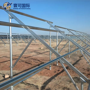 Struktur Penyangga Surya Baja Tugas Berat Untuk Pembangkit Listrik Tenaga Surya Skala Utilitas Sistem Pemasangan di Tanah Tiang Ganda - Product Image 5