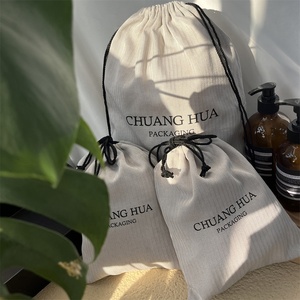 Bolsa de Algodón Orgánico con Cordón, Personalizada, Ecológica, de Muselina, para Empaque de Joyería, MOQ Bajo - Product Image 4