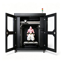 Printer 3D Industri Format Besar 600mm Tertutup FDM PLA USB/WiFi Baru untuk Cetakan Otomotif Model Arsitektur Furnitur