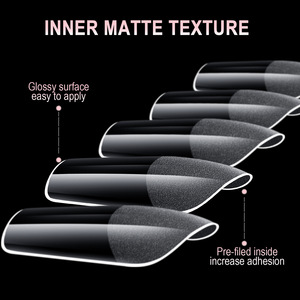 600PCS <b>Boxed</b> Full Clear Cover French Nail Tips Set Thin Long Oval Finger Nails Semi-Matte Finish No-<b>File</b> Fit Long Lasting - Product Image 3