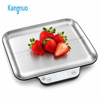 Balance de cuisine numérique OEM en acier inoxydable, grande plateforme, haute précision 1g, balance électronique pour la pâtisserie